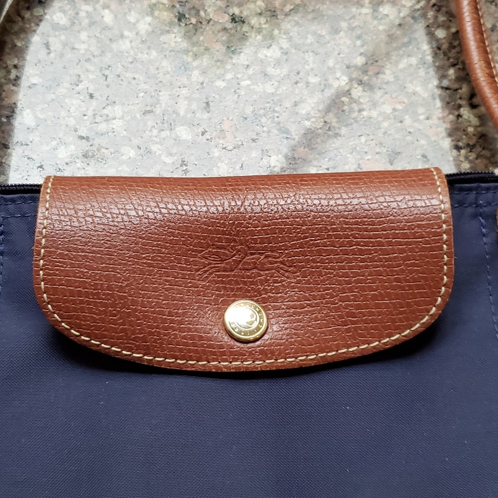 Longchamp Le Pilage Navy Totebag GUC